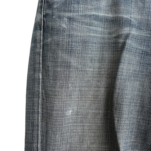 Y2K‎ Paper Denim & Cloth Flared Bootcut Jeans Med-Dark Wash Size 31 Low-Rise - Picture 4 of 11